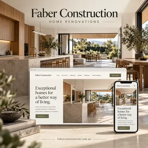 Faber Construction — imagery from the client website