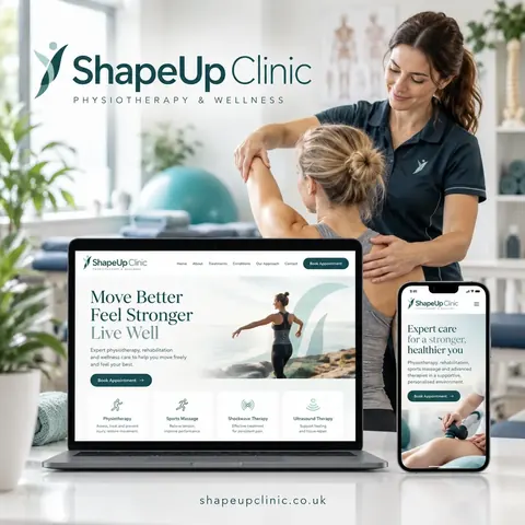 ShapeUp Clinic — imagery from the client website
