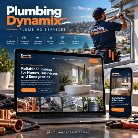 Plumbing Dynamix — imagery from the client website