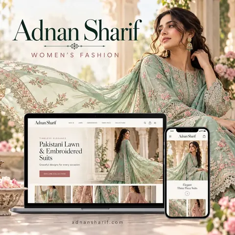 Adnan Sharif — imagery from the client website