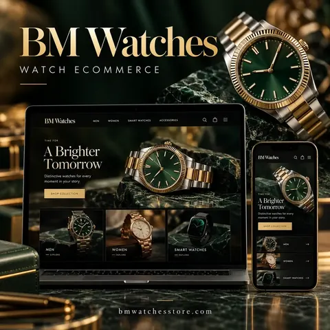 BM Watches — imagery from the client website