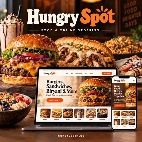Hungry Spot — imagery from the client website